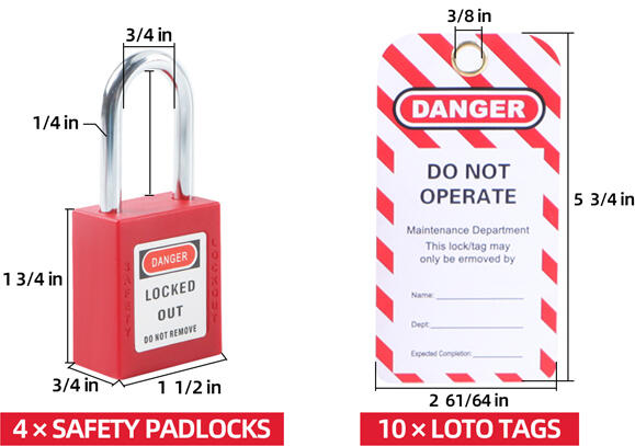 LOTO Standard kit for OSHA compliance